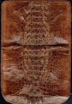 Ancien portefeuille en cuir imitation crocodile, Bijoux, Sacs & Beauté, Autres marques, Cuir, Brun, Utilisé