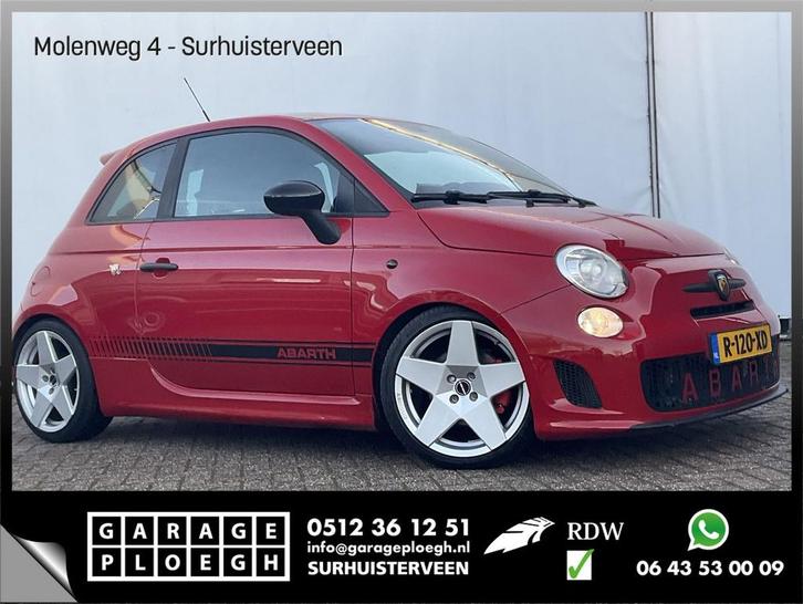 Fiat 500 1.4-16V Abarth G-Tech Kleppensysteem Borbet Voll.On, Auto's, Fiat, Bedrijf, ABS, Airbags, Alarm, Bluetooth, Centrale vergrendeling