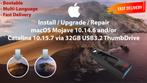 Installez macOS Mojave 10.14.6 ou Catalina 10.15.7 via USB, MacOS, Envoi, Neuf
