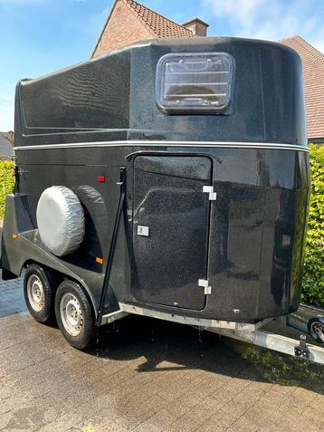 Paardentrailer, Dieren en Toebehoren, Paarden en Pony's | Trailers en Aanhangwagens, Ophalen, Gebruikt, Aluminium, 2-paards trailer