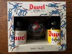 DUVEL box Iwan Smit ' Hond ' collectors glas en 4 flesjes, Ophalen of Verzenden, Nieuw, Glas of Glazen, Duvel