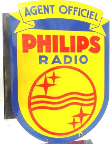 Reclamebord Philips Radio beschikbaar voor biedingen