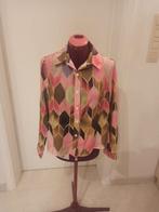Prachtige blouse met geometrische patronen in warme tinten.M, Kleding | Dames, Blouses en Tunieken, SHEIN, Ophalen of Verzenden