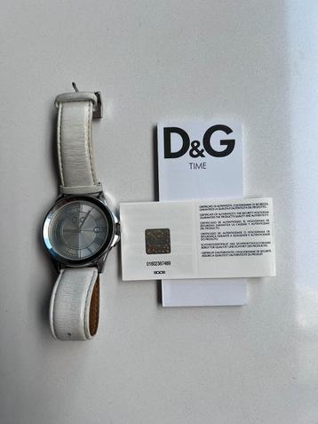 D&G horloge (Dolce & Gabbana) met wit leren bandje