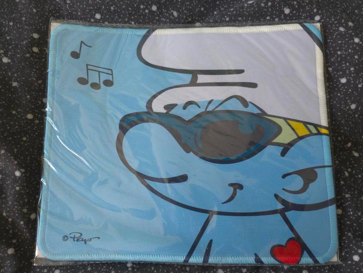 Tapis de souris Schtroumpf Costaud, Verzamelen, Smurfen, Nieuw, Overige typen, Potige Smurf, Verzenden