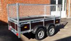 Remorque double essieux 130x258 + grillages + kit accs + COC, Nieuw, Ophalen