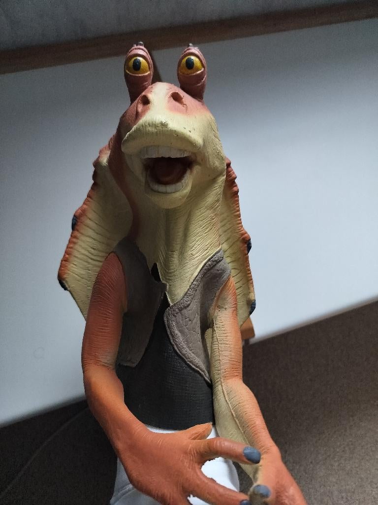 Star Wars Jar Jar Binks Rubber Hand Puppet, Verzamelen, Star Wars, Ophalen of Verzenden, Gebruikt, Overige typen