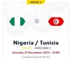 Ticket Nigeria vs Tunisië Africa Cup Marokko 2025