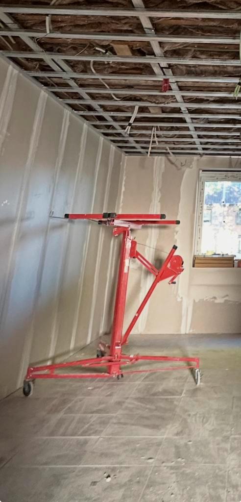 Gipsplatenlift te huur, Doe-het-zelf en Bouw, Steigers, Zo goed als nieuw, Ophalen