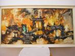 Schilderij Oosters Droompark, Antiek en Kunst, Kunst | Schilderijen | Abstract, Ophalen