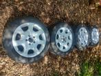 4 banden op velg - Mercedes C200, Auto-onderdelen, Banden en Velgen, Ophalen, Gebruikt, 16 inch, 205 mm