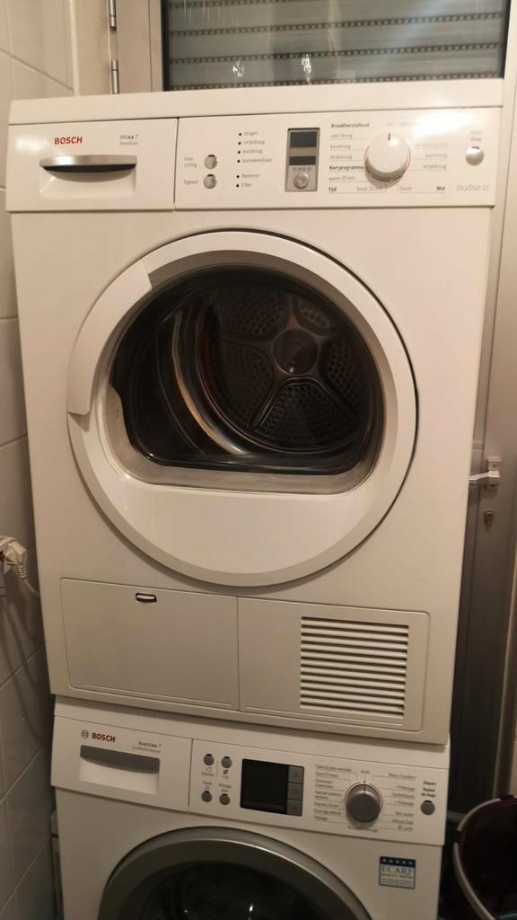 Bosch wasmachine en droger van 7 kg, Elektronische apparatuur, Wasmachines, Zo goed als nieuw, Ophalen
