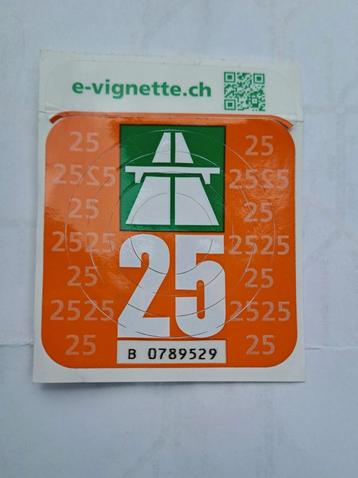 Vignette Suisse 2025, Tickets & Billets