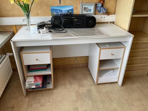 Bureau met 2 laden kastjes, Huis en Inrichting, Bureaus, Gebruikt, Bureau, Ophalen
