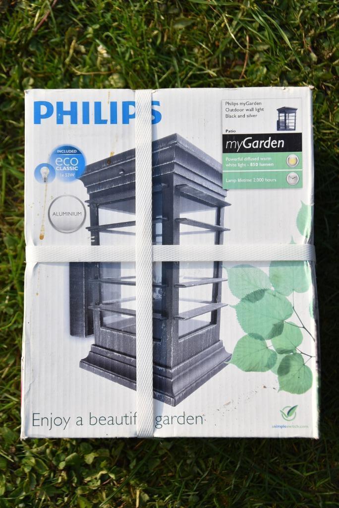 4 Philips wandlampen, Huis en Inrichting, Lampen | Wandlampen, Gebruikt, Glas, Metaal, Ophalen of Verzenden