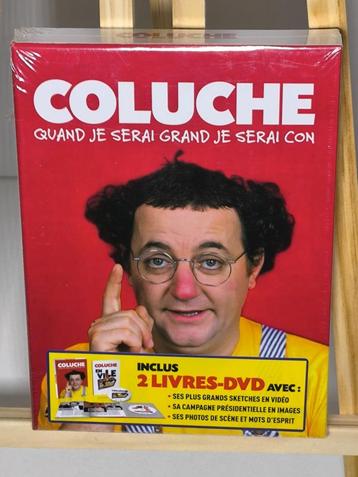 Coffret coluche : quand je serai grand je serai con (5) disponible aux enchères