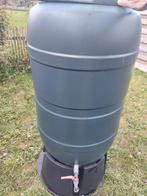 Regenton 210 liter met deksel, voet en kraan., Tuin en Terras, Ophalen, Gebruikt