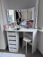 Kaptafel vanity wit hoek, Huis en Inrichting, Ophalen, Gebruikt