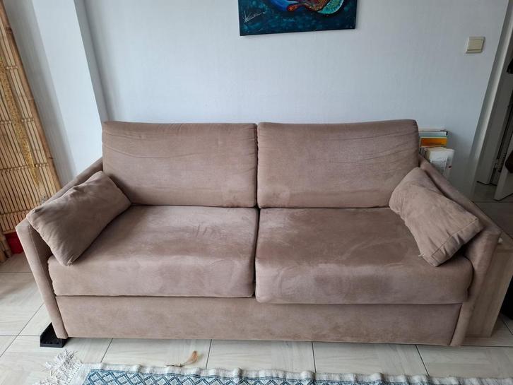 Canapé-lit 2 places –couchage 140x190, démontable, 180€ nego, Maison & Meubles, Canapés | Salons, Utilisé, Banc droit, Trois personnes