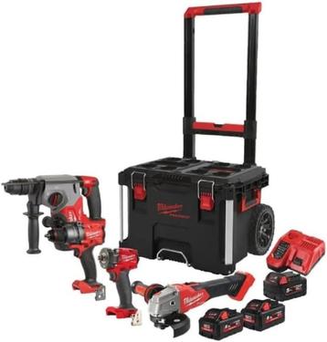 Milwaukee M18 FPP4E-555T Powerpack biedt plaats aan 4 machin beschikbaar voor biedingen