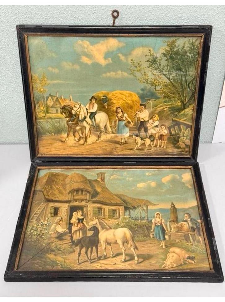 1920 FARMER 2 Boerderij FOTO Boerderij Idylle BOERDERIJ HAYD, Antiek en Kunst, Curiosa en Brocante, Ophalen of Verzenden