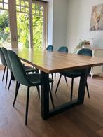 Boomstamtafel Sheesham Massief 240x110cm, Huis en Inrichting, Tafels | Eettafels, Ophalen, Zo goed als nieuw