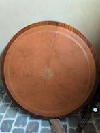 Ronde tafel met lederen blad, Enlèvement, Ovale