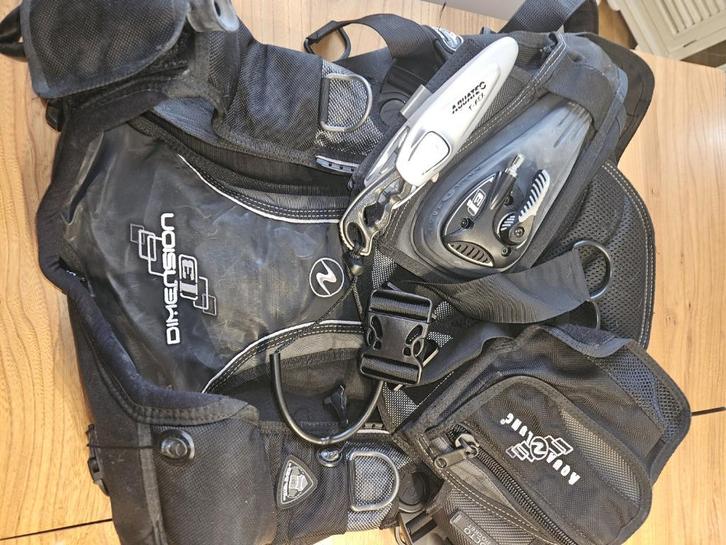 Aqualung BCD Dimension i3 XL, Watersport en Boten, Duiken, Zo goed als nieuw, Duikpak, Ophalen of Verzenden