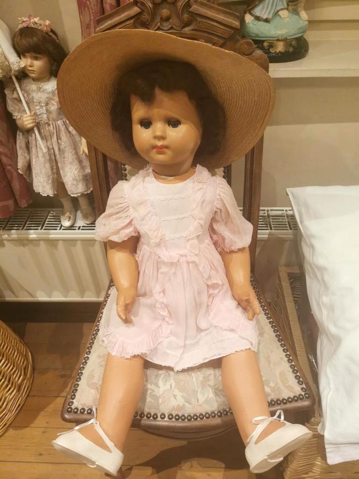 Très belle grande poupée ancienne, Collections, Poupées, Utilisé, Poupée, Enlèvement ou Envoi