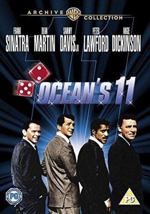 Ocean's 11 met Frank Sinatra, Sammy Davis Jr,Angie Dickinson, Cd's en Dvd's, Dvd's | Klassiekers, Zo goed als nieuw, Komedie, 1960 tot 1980