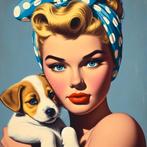 Kunsthandel Gennep - "Meisje En Puppy", Envoi