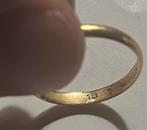Oude vintage trouwring met stempel 18, Envoi, Utilisé