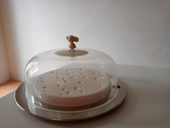 3-delige kaasstolp van Alessi, Huis en Inrichting, Keuken | Servies, Gebruikt, Overige typen, Overige stijlen, Keramiek, Ophalen