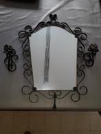 Spiegel met zwart smeedijzer, Antiek en Kunst, Ophalen