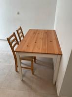 IKEA Eettafel met 4 stoelen, Maison & Meubles, Salles à manger complètes, Enlèvement, Utilisé, 4 à 6 chaises