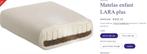 Matelas lit enfant bio 60X120 (Prolana), Ophalen, Zo goed als nieuw, Minder dan 140 cm, Matras