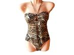 (52) -maillot femme t.S brun -, Kleding | Dames, Badmode en Zwemkleding, Ophalen of Verzenden, Zo goed als nieuw, Bruin, Badpak