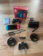Nintendo switch hele set, Games en Spelcomputers, Spelcomputers | Nintendo Switch, Met games, Verzenden, Zo goed als nieuw, Switch Original