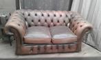 Chesterfield 2-zit, Huis en Inrichting, Fauteuils, Ophalen, Gebruikt, Leer, Chesterfield