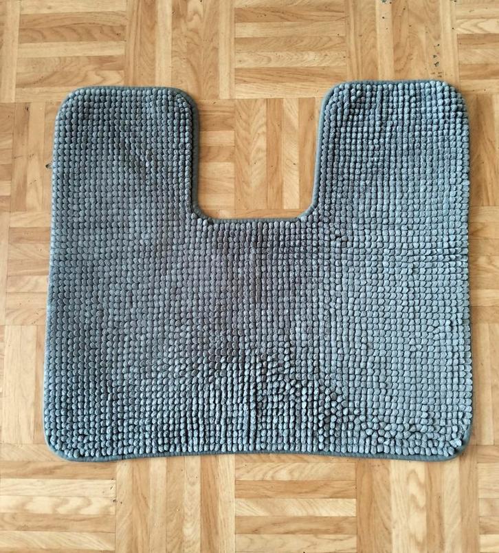 Toilet wc mat grijs, Huis en Inrichting, Badkamer | Badtextiel en Accessoires, Grijs, Ophalen