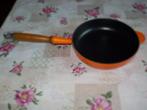 LE CREUSET, Huis en Inrichting, Ophalen, Gietijzer, Zo goed als nieuw, Keramische plaat