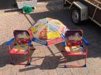 Kinderstoeltje 2 stuks en bij horende paraplu, Kinderen en Baby's, Ophalen, Zo goed als nieuw