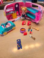 Barbie Chelsea minipop met auto en caravan, Ophalen, Gebruikt, Barbie