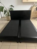 Boxspring, Huis en Inrichting, Slaapkamer | Boxsprings, Ophalen, Zwart, Zo goed als nieuw, Overige maten