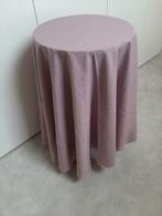 hoge bijzettafel met 2 x tafellinnen inbegrepen,zie foto's, Ophalen, Rond, Zo goed als nieuw, 60 cm of meer