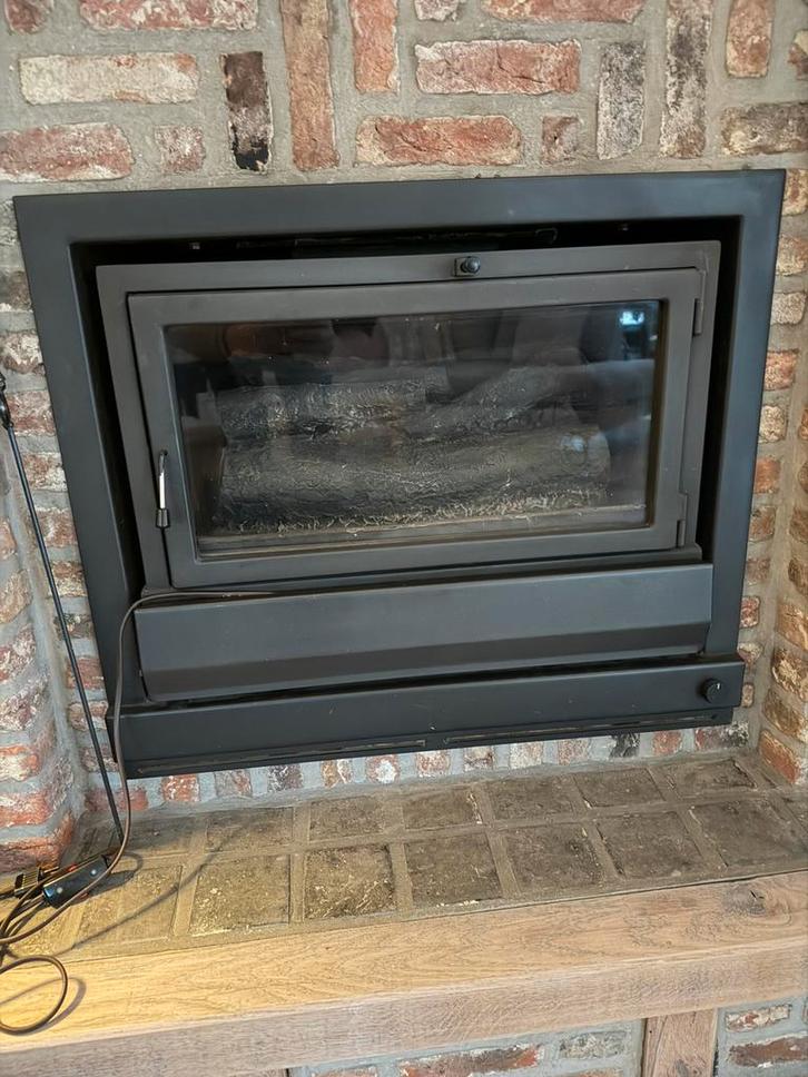 Inbouw houthaard, Maison & Meubles, Cheminées, Utilisé, Cheminée au bois, Enlèvement