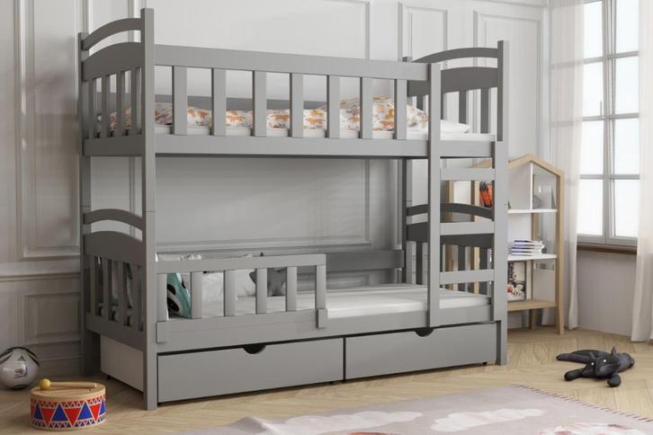 LEO stapelbed 2 personen, matrassen 160x75|180x75|200x90, Kinderen en Baby's, Kinderkamer | Stapelbedden en Hoogslapers, Nieuw