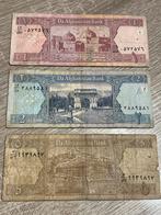 Afganistan biljetten 1 2 5 Afgani, Ophalen of Verzenden, Midden-Oosten