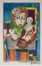 Joris Houwen (1925-1998): Winter 1973 3de proef handgekleurd, Ophalen of Verzenden