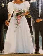 Robe de mariée taille 38, 3 épaisseurs, Porté, Enlèvement ou Envoi, Blanc, Robe de mariée